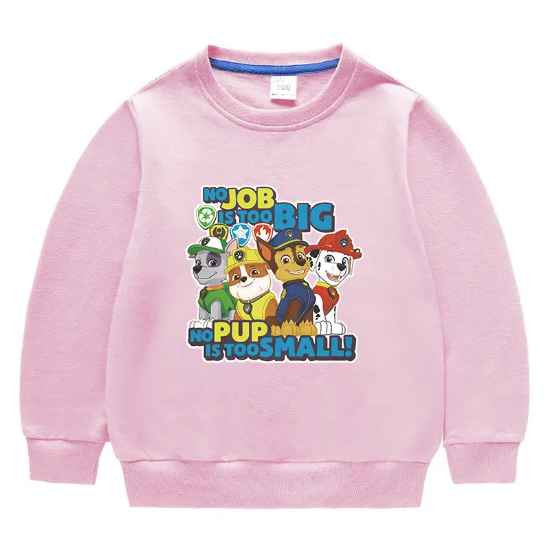 Children's Job Big Dog Cotton Sweatshirt Black 2023 - Image 2