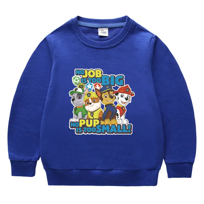 Children's Job Big Dog Cotton Sweatshirt Black 2023 - Image 10