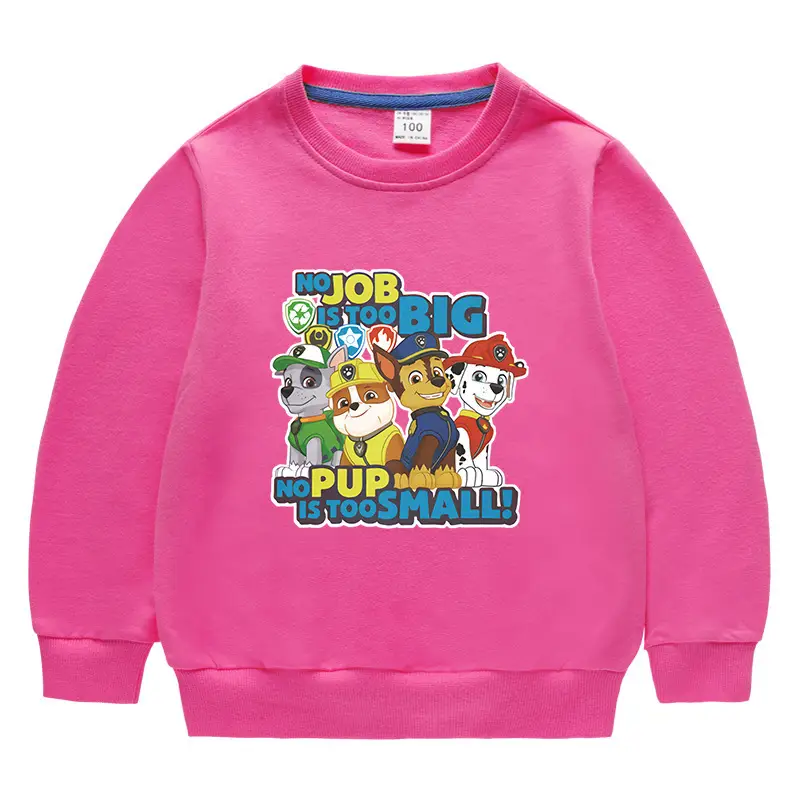 Children's Job Big Dog Cotton Sweatshirt Black 2023 - Image 11