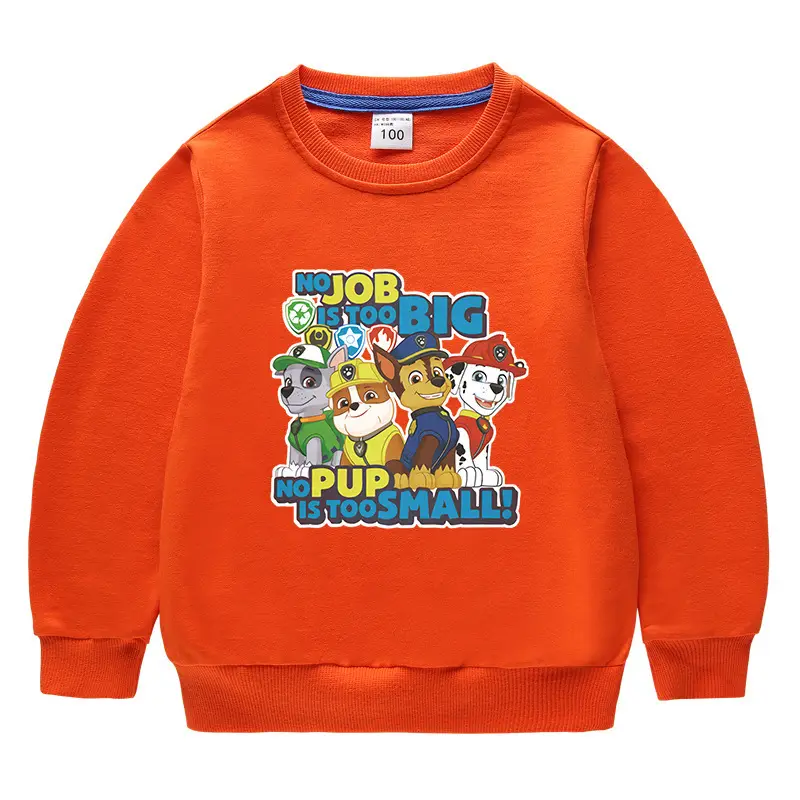 Children's Job Big Dog Cotton Sweatshirt Black 2023 - Image 13