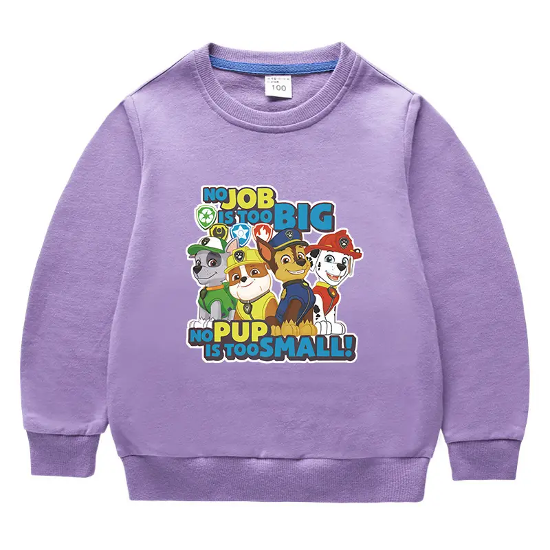 Children's Job Big Dog Cotton Sweatshirt Black 2023 - Image 5