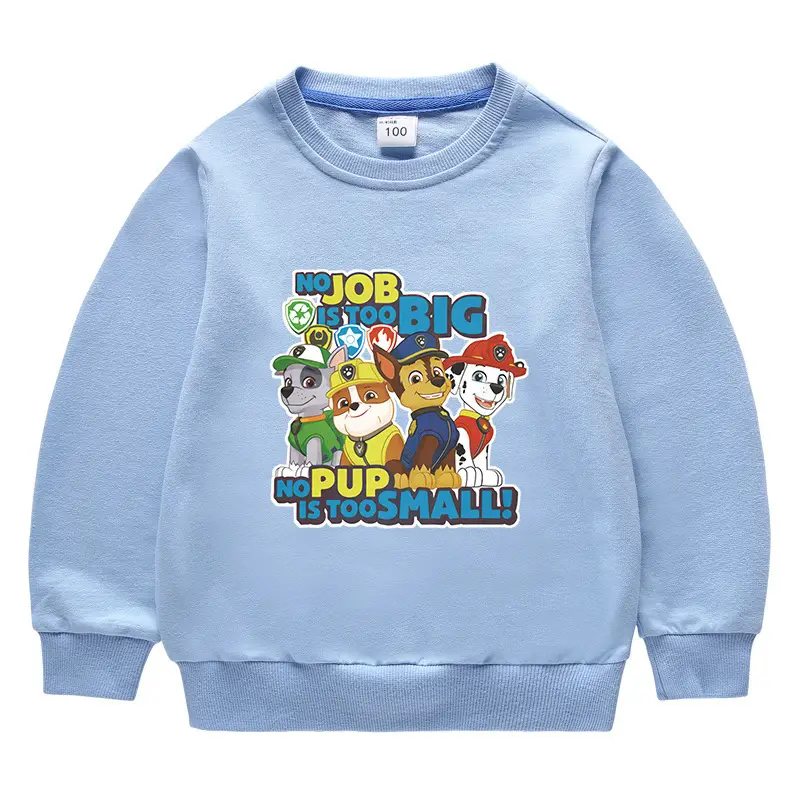 Children's Job Big Dog Cotton Sweatshirt Black 2023 - Image 9