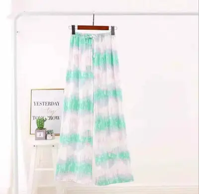 Women's Pink Tie-Dye Wide Leg Pants Summer Loose Fit - Image 16