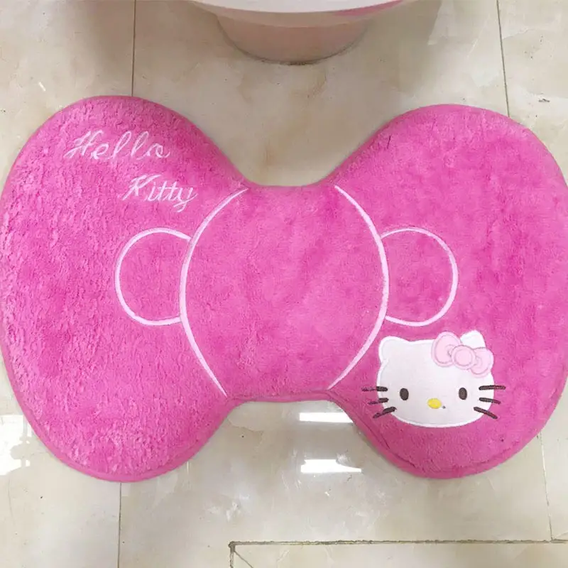 Hello Kitty Fleece Toilet Ring Pink Universal 3-Piece Set