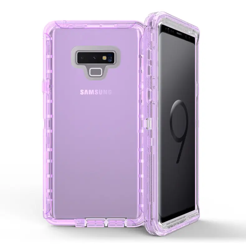 Samsung Note 9 Protective Case Purple Drop Proof All-in-One - Image 4