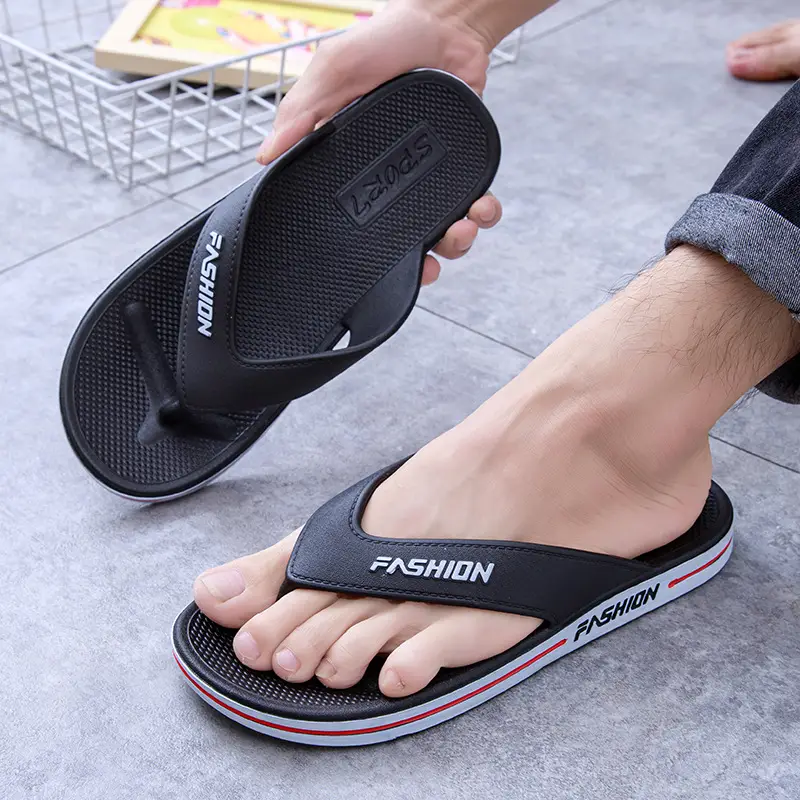 Men's Blue Fashion Flip-Flops PVC Casual Sandals