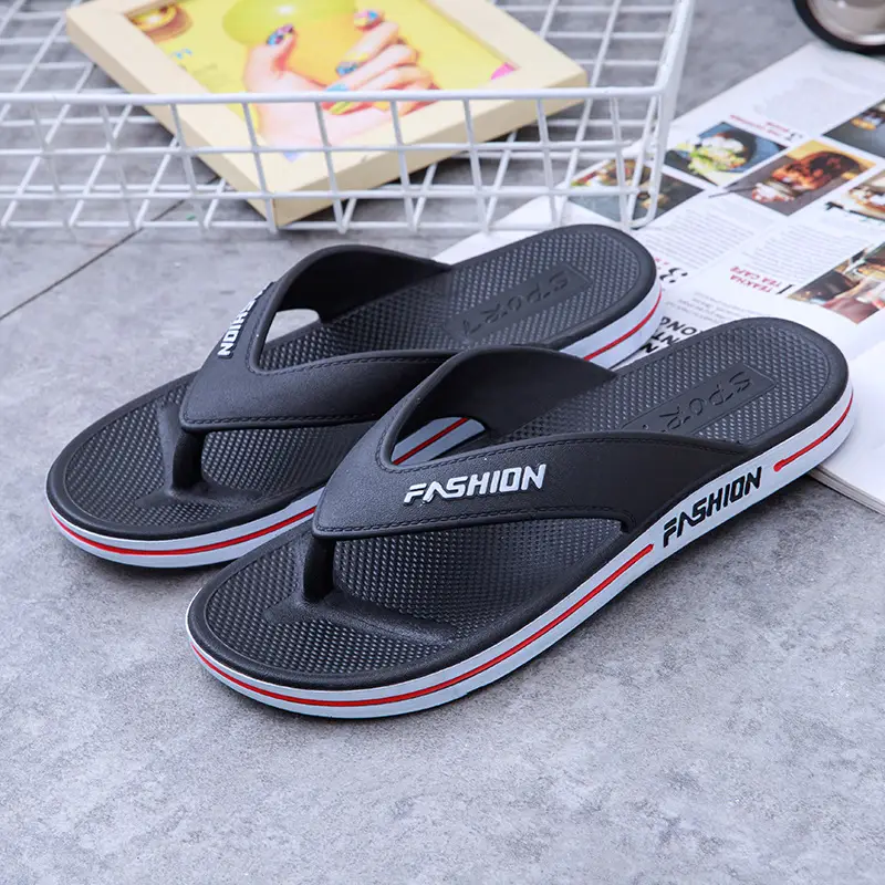 Men's Blue Fashion Flip-Flops PVC Casual Sandals