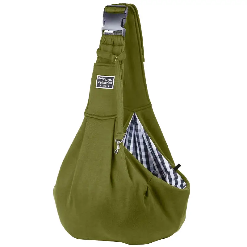 Pink Adjustable Buckle Shoulder Bag for Dog & Cat - Image 5