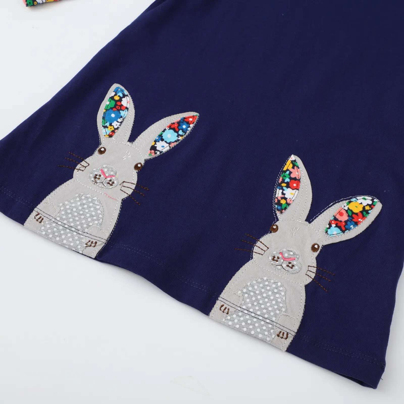 New Girls' Knitted Bunny Skirt Set Blue 2025 - Image 4