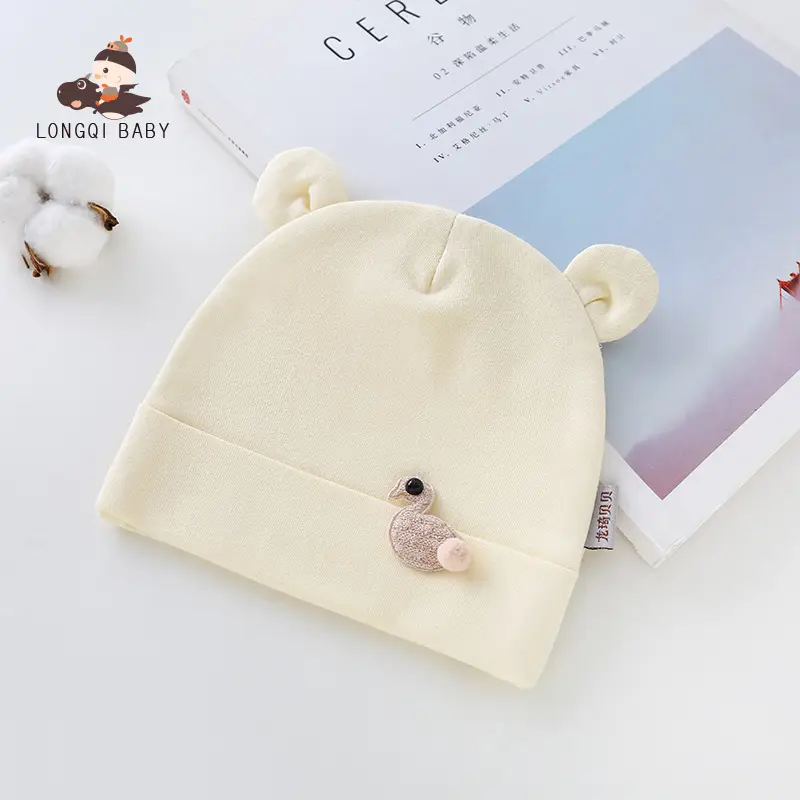 Pink Cartoon Baby Hat for Newborns Double Layer Thick - Image 8