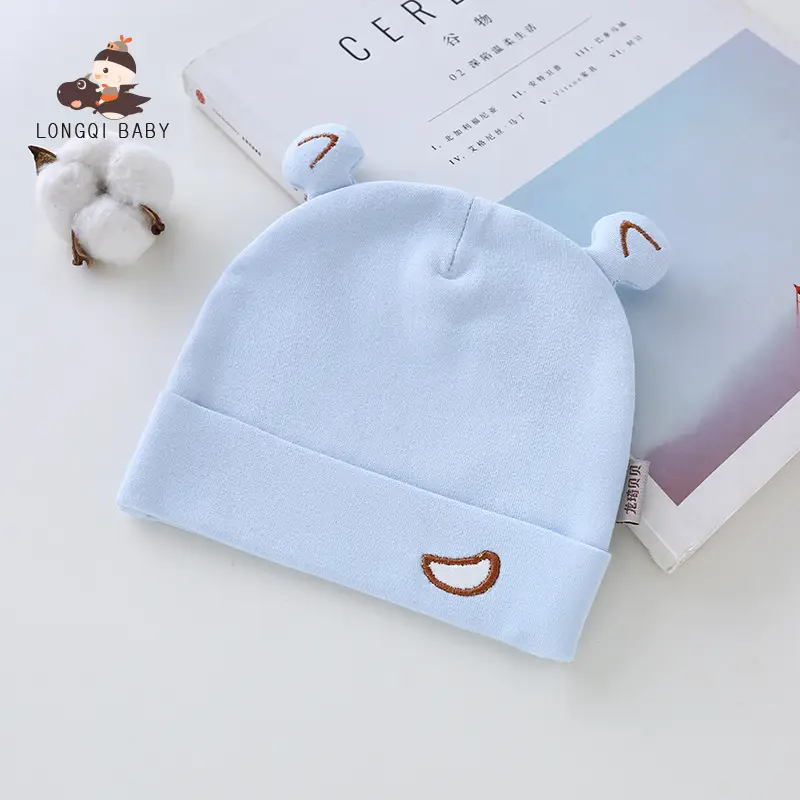 Pink Cartoon Baby Hat for Newborns Double Layer Thick - Image 9