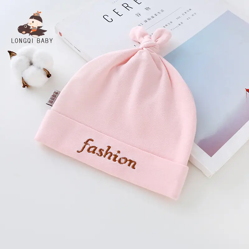 Pink Cartoon Baby Hat for Newborns Double Layer Thick - Image 10