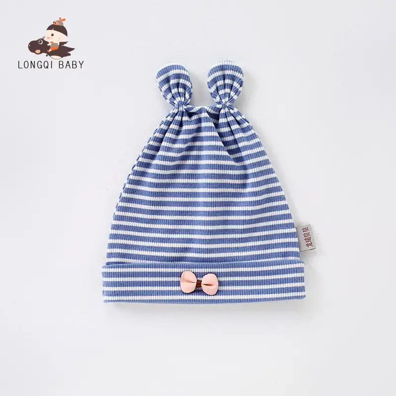 Pink Cartoon Baby Hat for Newborns Double Layer Thick - Image 3
