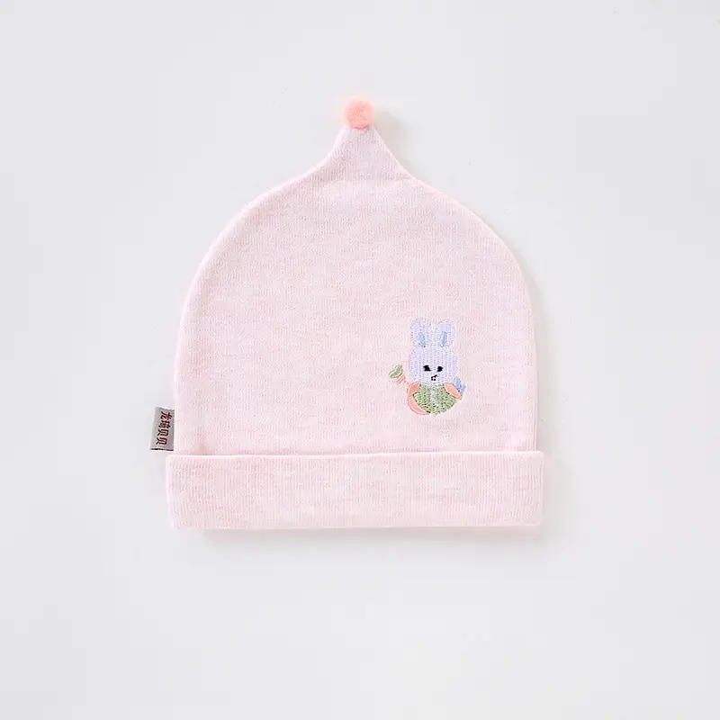 Pink Cartoon Baby Hat for Newborns Double Layer Thick - Image 5