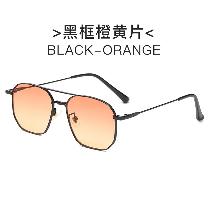 Black Orange Sunglasses for Men Women Street Photography - Image 5
