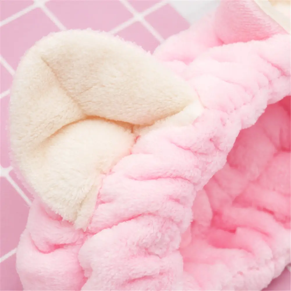 Cute Cat Ear Headband Soft Plush Light Blue - Image 10