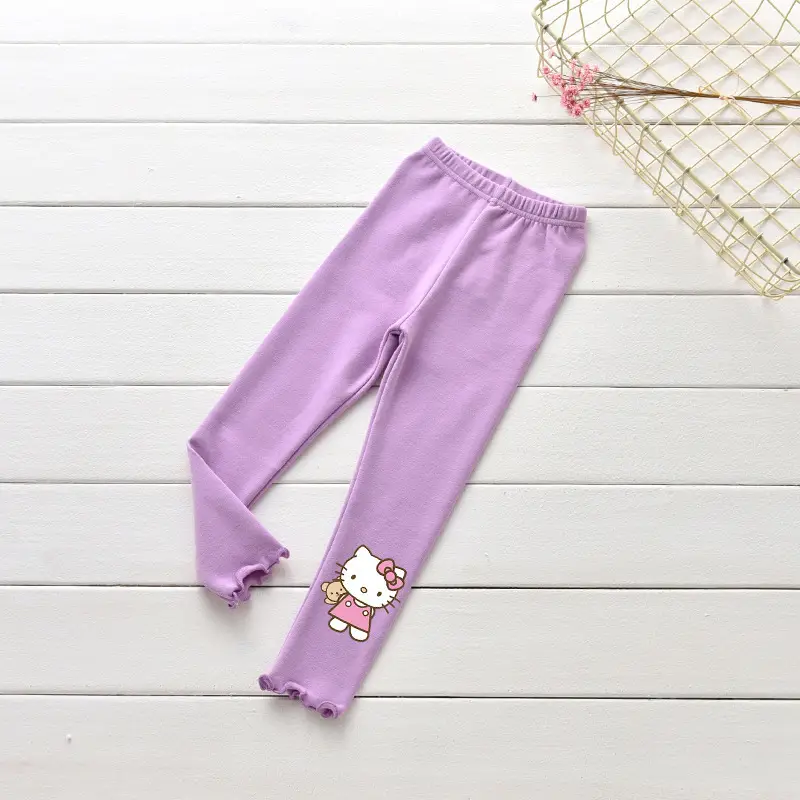 Pink Hello Kitty Cotton Leggings for Girls