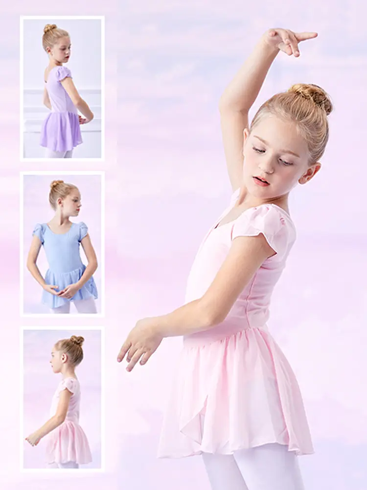 Pink Round Neck Ballet Dance Top for Girls - Image 8