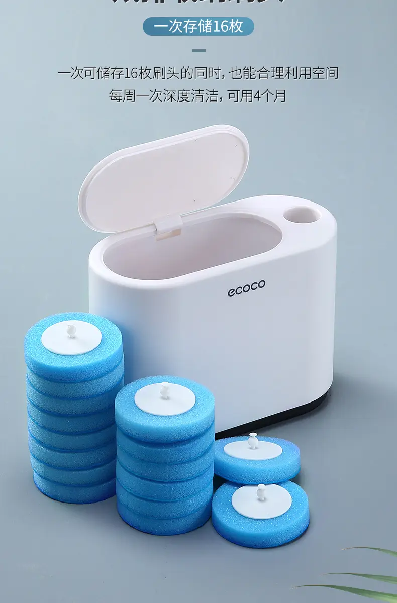 Wall-Mounted Toilet Brush with Free Cleaning Pads — feature 12