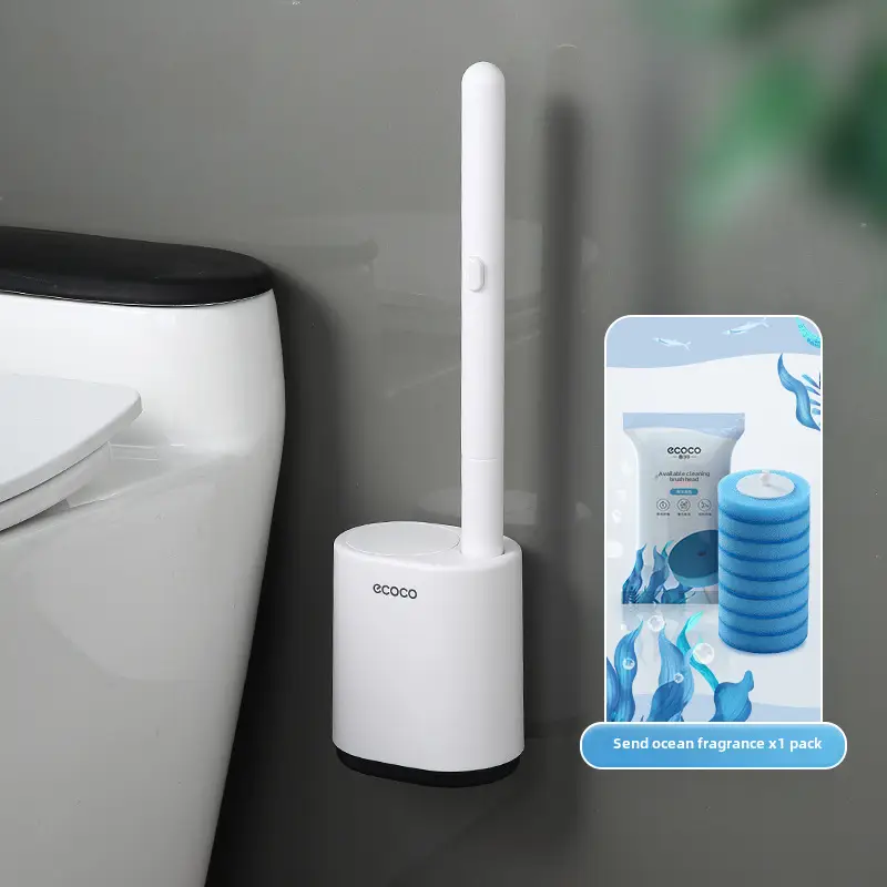 Wall-Mounted Toilet Brush with Free Cleaning Pads - Image 2