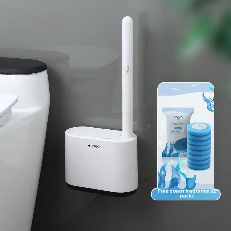 Wall-Mounted Toilet Brush with Free Cleaning Pads - Image 5