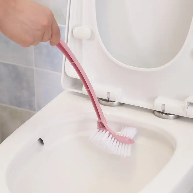Toilet Brush Set with Hooks and Base for Bathroom Cleaning
