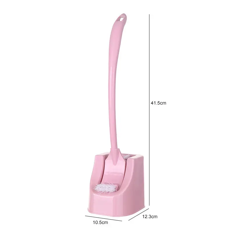 Toilet Brush Set with Hooks and Base for Bathroom Cleaning