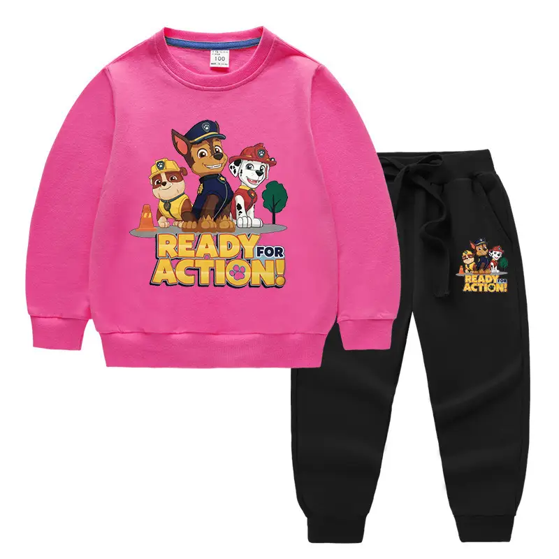 2023 Kids Paw Patrol Sweatpants Set Light Blue Cotton - Image 11