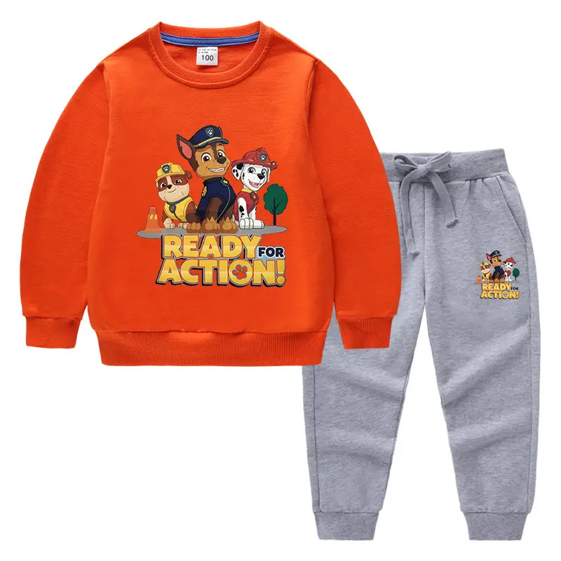 2023 Kids Paw Patrol Sweatpants Set Light Blue Cotton - Image 19