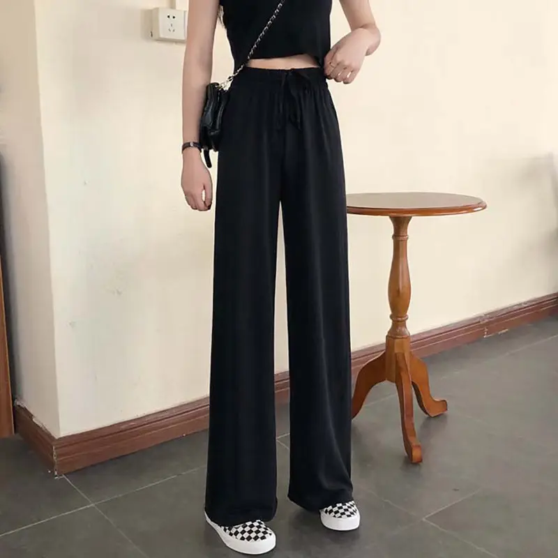 Women Wide-leg Pants High Waist New Arrival - Image 3