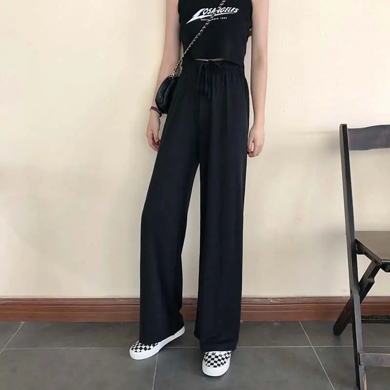 Women Wide-leg Pants High Waist New Arrival - Image 5