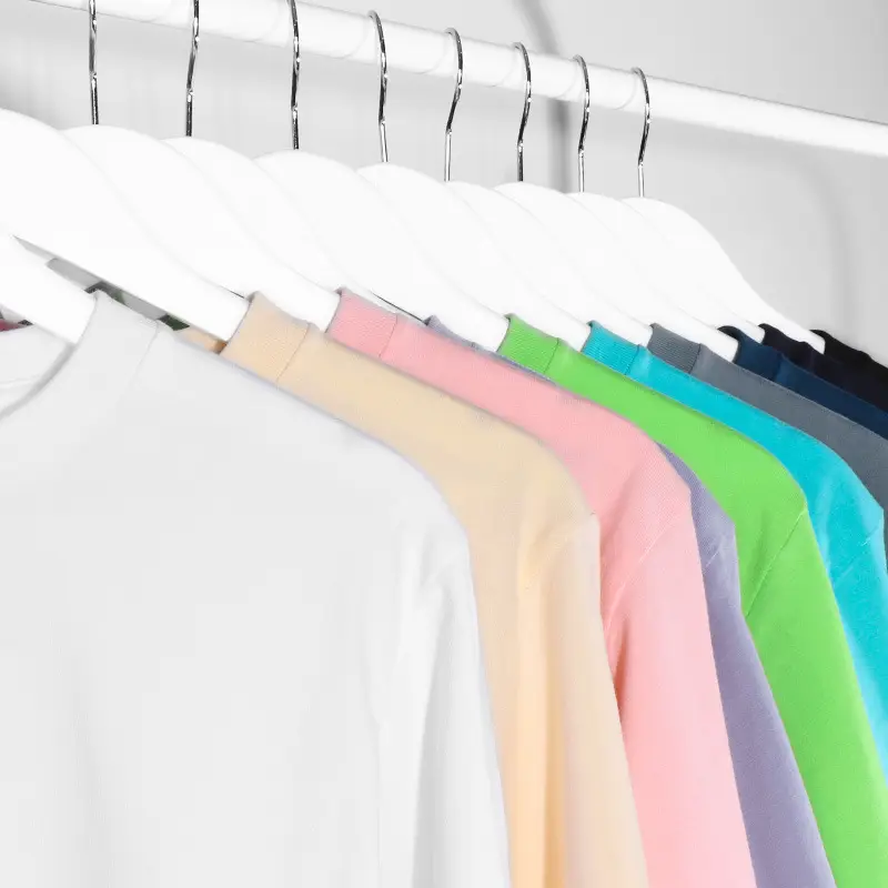 250g Heavy Cotton Long Sleeve T-Shirt Purple - Image 13