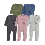 Newborn Bear Hooded Onesie Cream Full Zip — feature 11