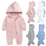 Newborn Bear Hooded Onesie Cream Full Zip — feature 7