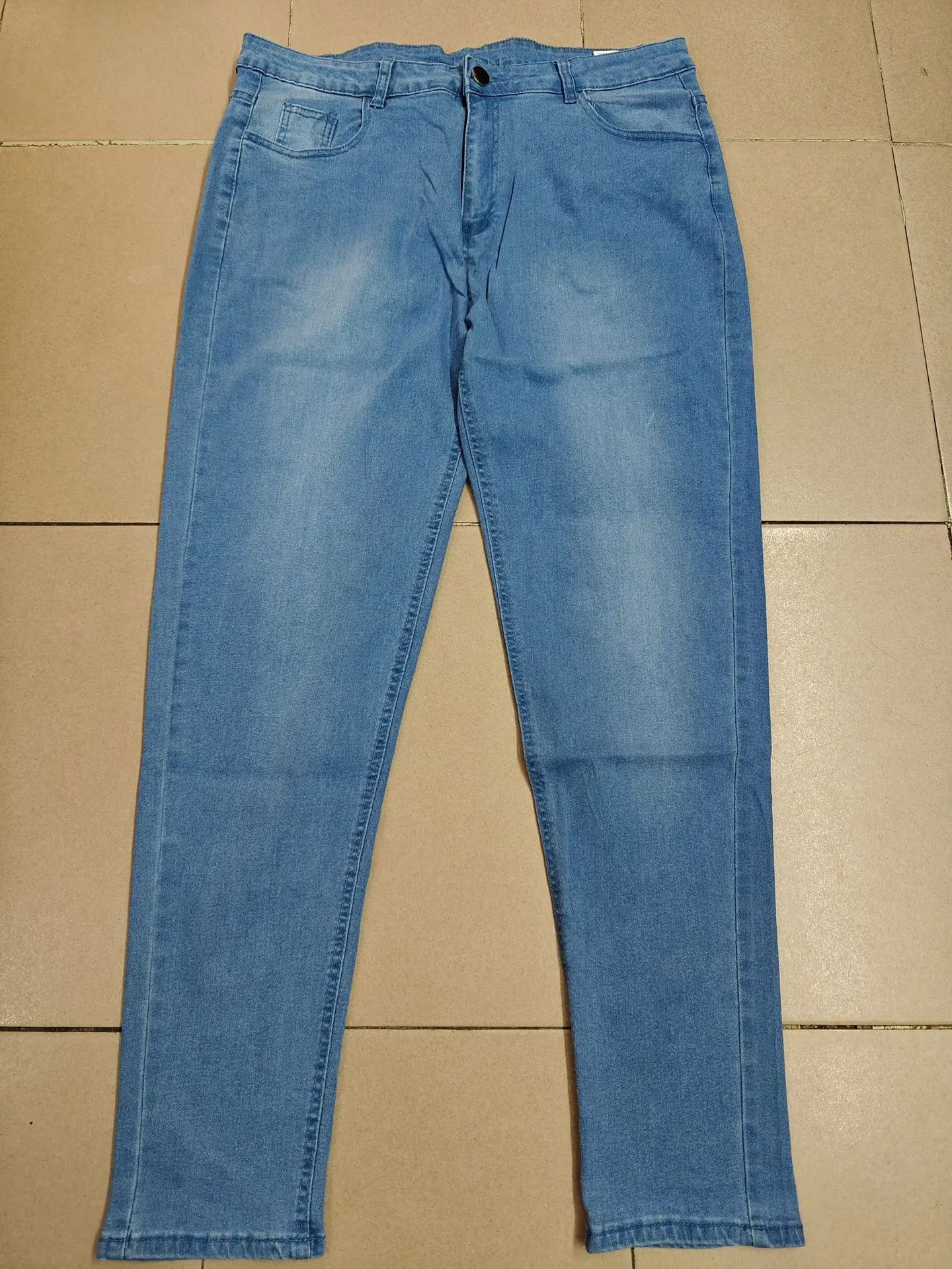 Men's Grey Elastic Tight Jeans Large Quantity — feature 5