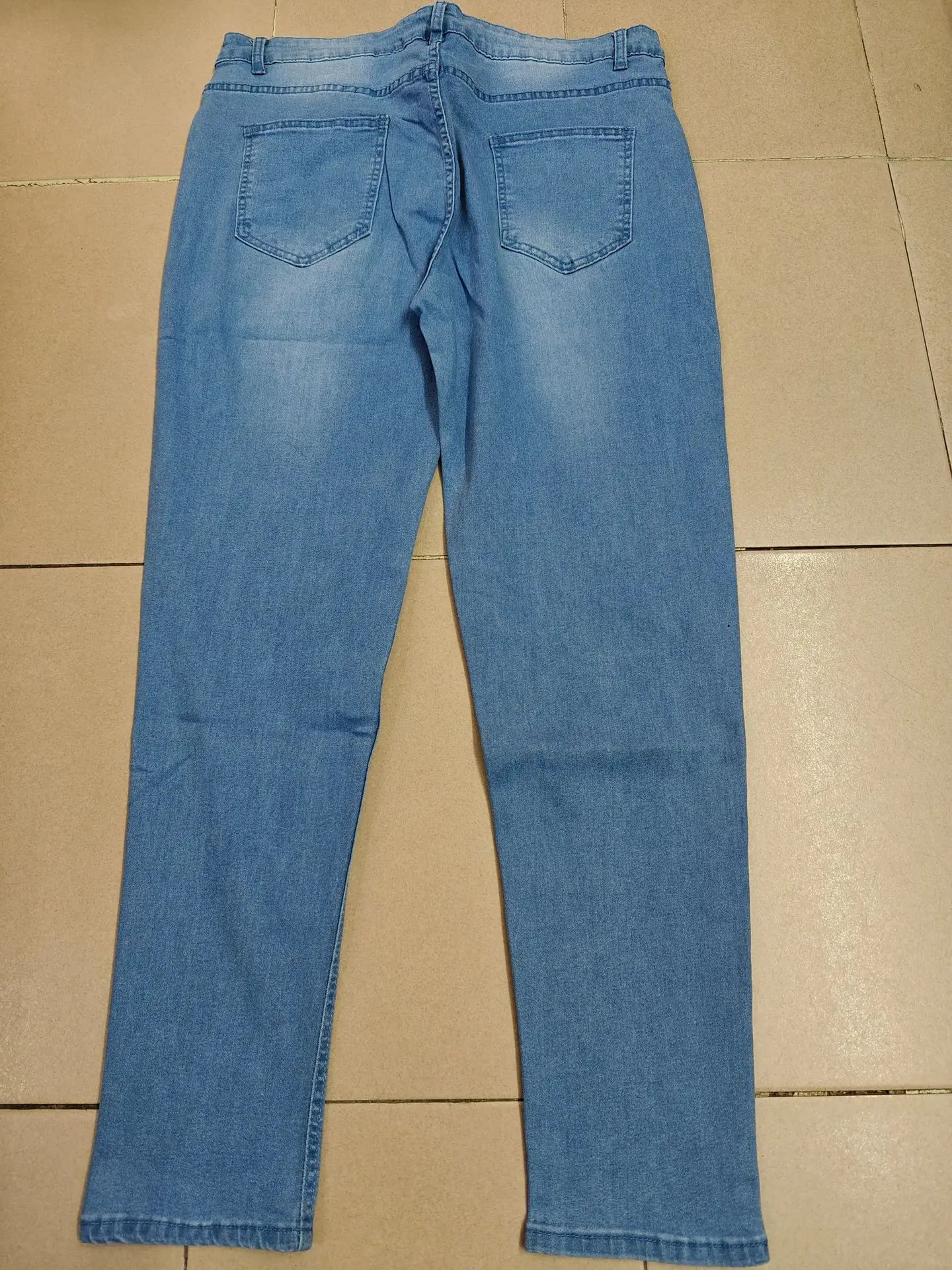 Men's Grey Elastic Tight Jeans Large Quantity — feature 6