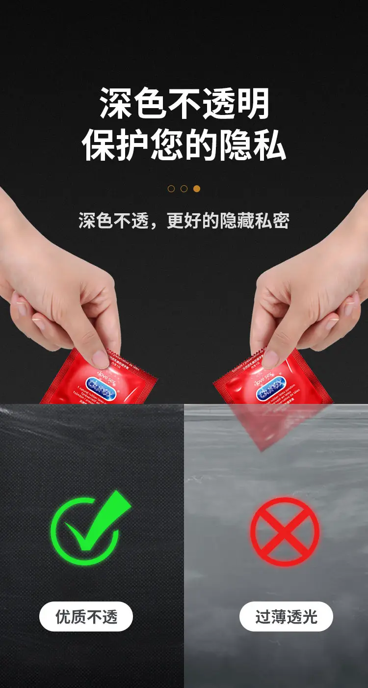 Black Portable Garbage Bags 50x60cm Disposable Plastic — feature 7