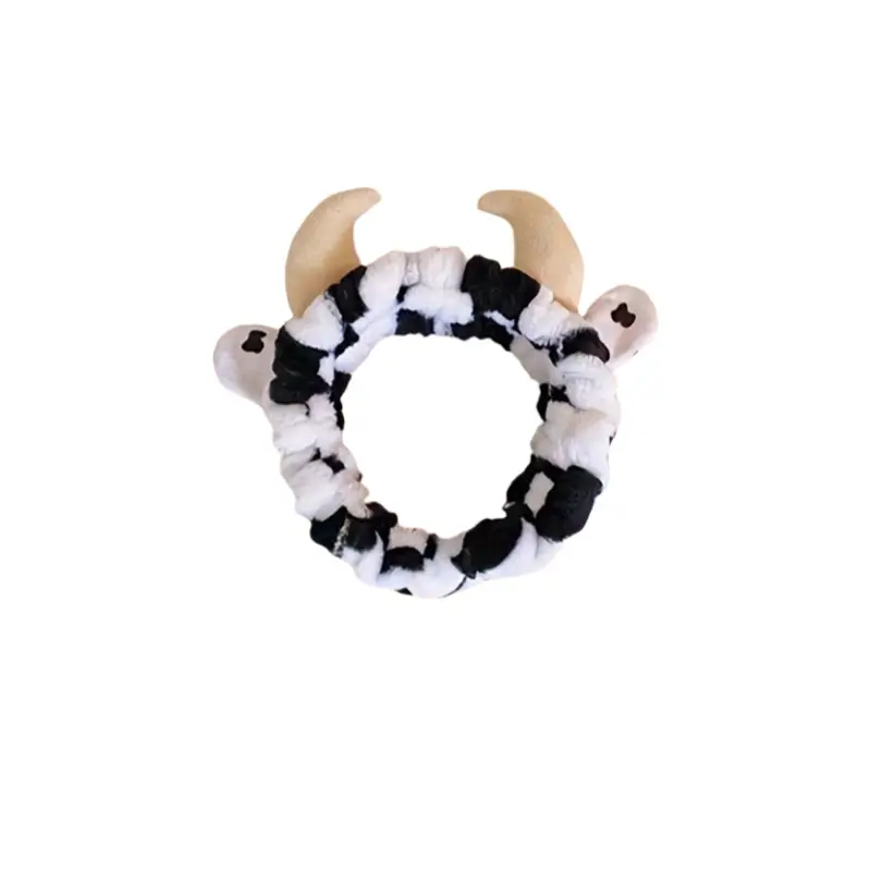 Cute Cartoon Animal Horn Hair Band Black White - Image 4