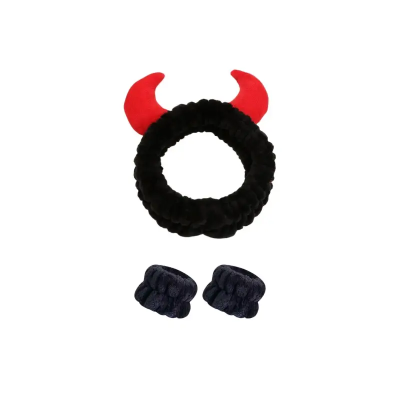 Cute Cartoon Animal Horn Hair Band Black White - Image 6