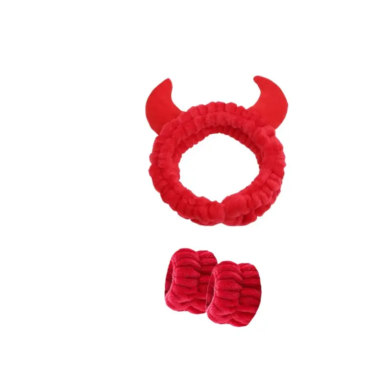 Cute Cartoon Animal Horn Hair Band Black White - Image 7