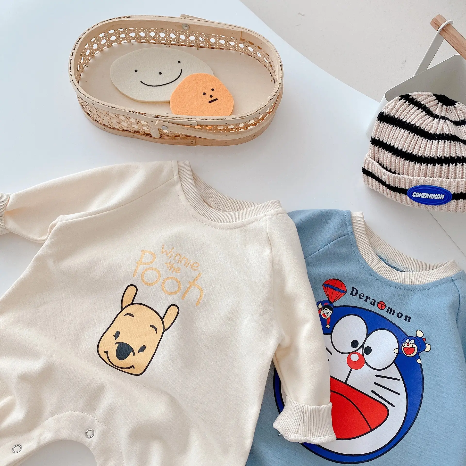 Baby Cartoon Jumpsuit 0-2Yr Cotton Cute Crawling Suit