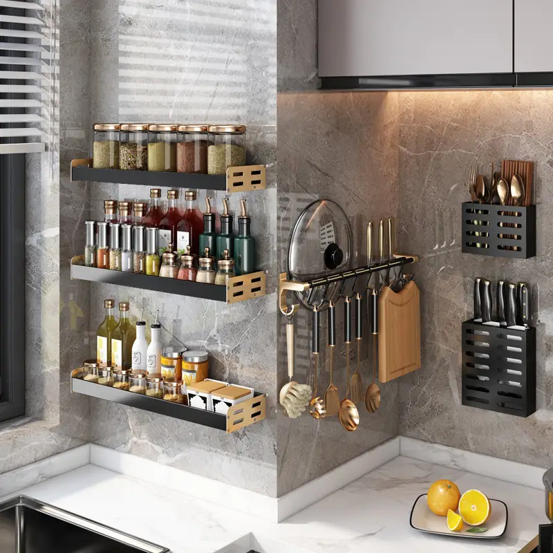 Wall-Mounted Kitchen Storage Rack 100kg Heavy Duty - Image 8
