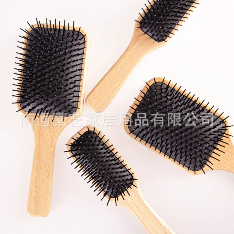 Japanese Beech Black Tooth Comb Air Massage Log Combs — feature 9