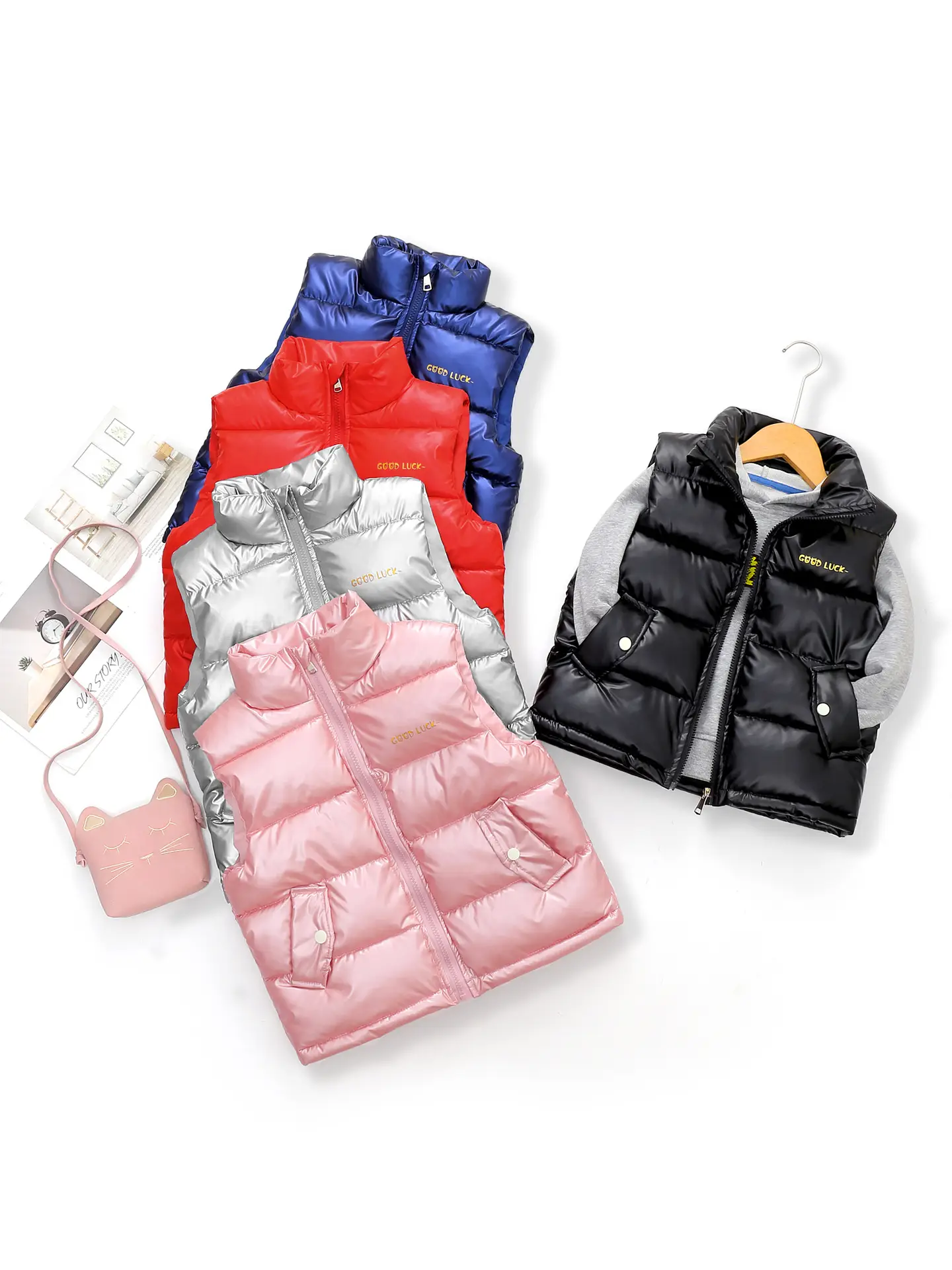 Children's Thick Outerwear Vest for Boys Girls 2023 - Image 9