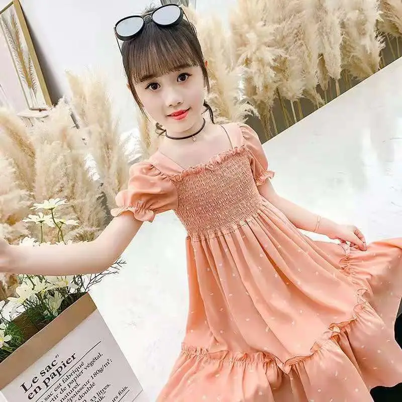 Girls Princess Dress Green Floral 2024 Medium to XL - Image 7