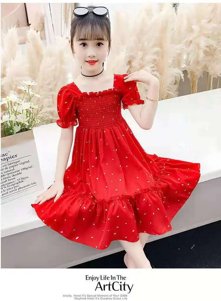 Girls Princess Dress Green Floral 2024 Medium to XL — feature 12