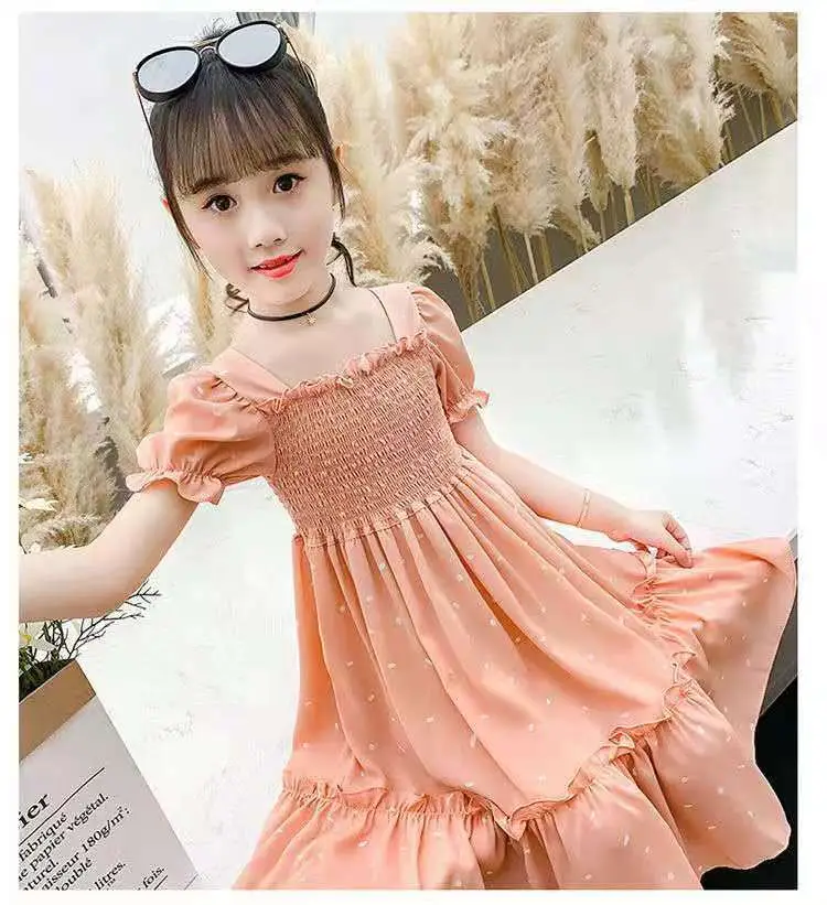 Girls Princess Dress Green Floral 2024 Medium to XL — feature 3