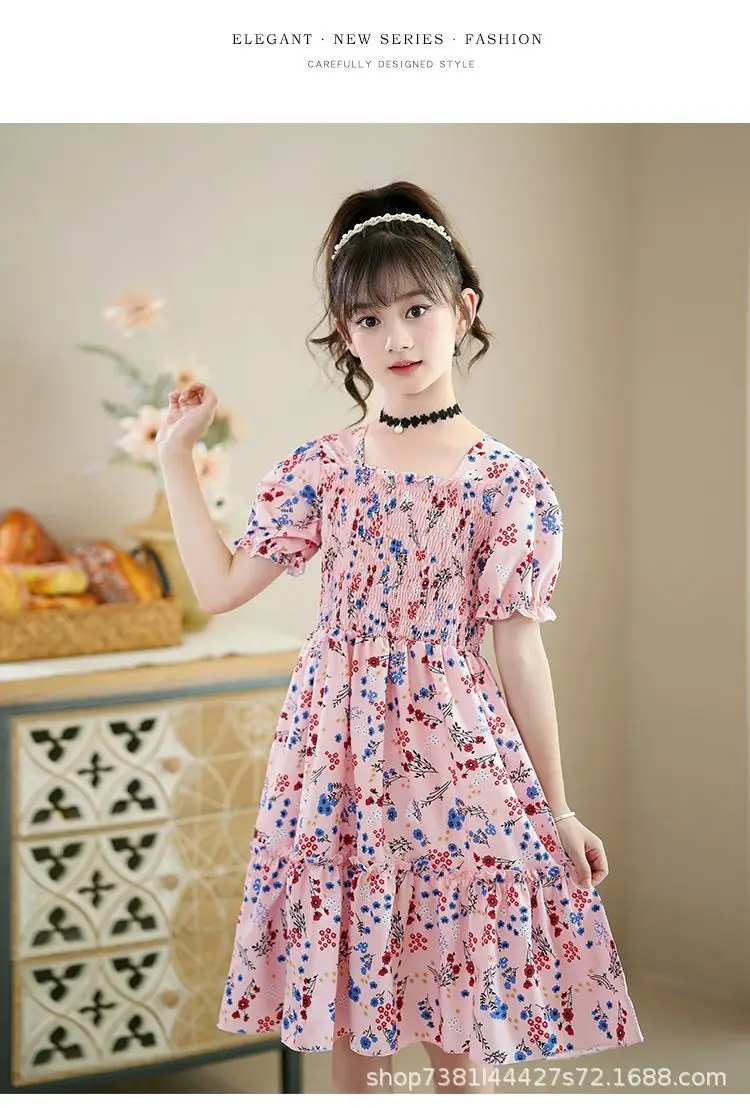 Girls Princess Dress Green Floral 2024 Medium to XL — feature 46