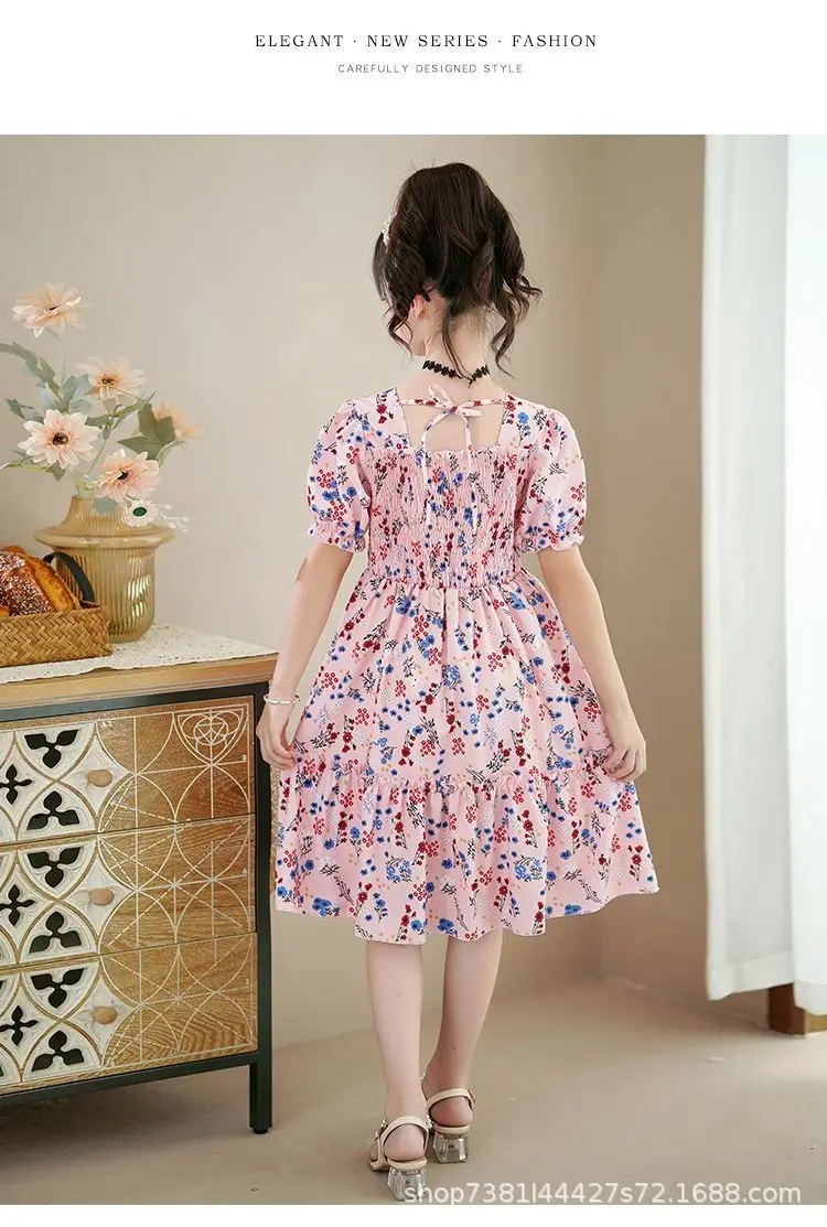 Girls Princess Dress Green Floral 2024 Medium to XL — feature 50