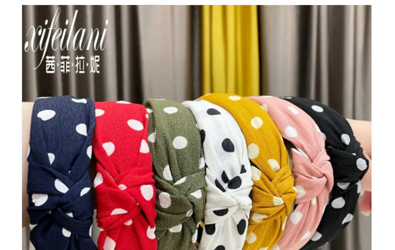 Pink Polka Dot Hair Hoop for Girls — feature 2